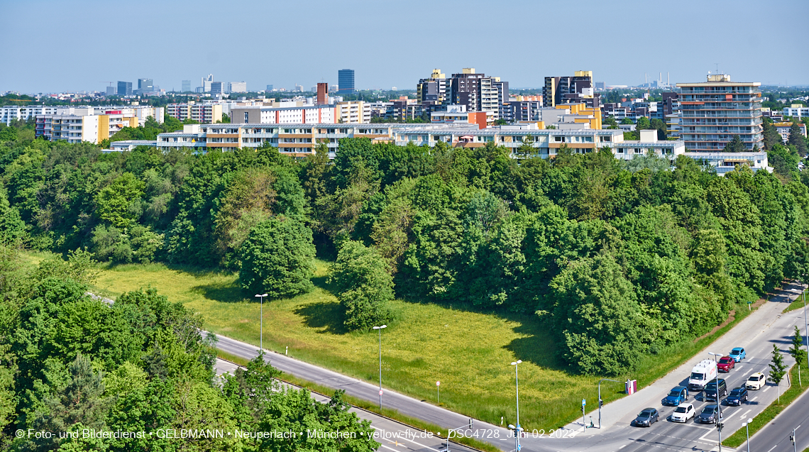 02.06.2023 - aktuelle Fotos von der Baustelle Alexisquartier in Neuperlach in München